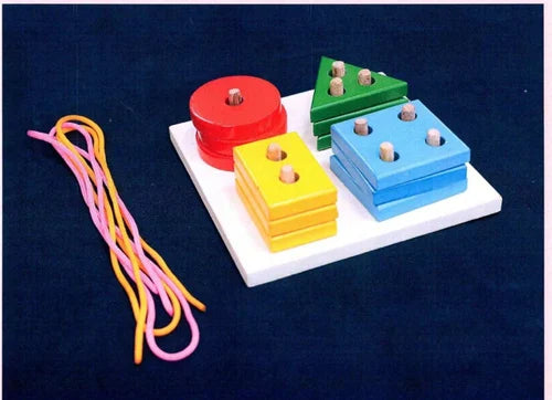 Geometric Stacker – NCERT-Approved TLM Educational Toy in Jaadui Pitara Box for Shape & Spatial Learning