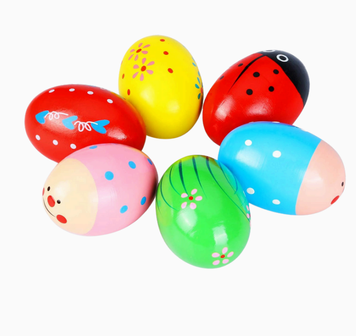 Egg Rattle – Safe, Natural & Eco-Friendly Baby Toy – Meroxio Toys