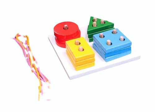 Geometric Stacker – NCERT-Approved TLM Educational Toy in Jaadui Pitara Box for Shape & Spatial Learning