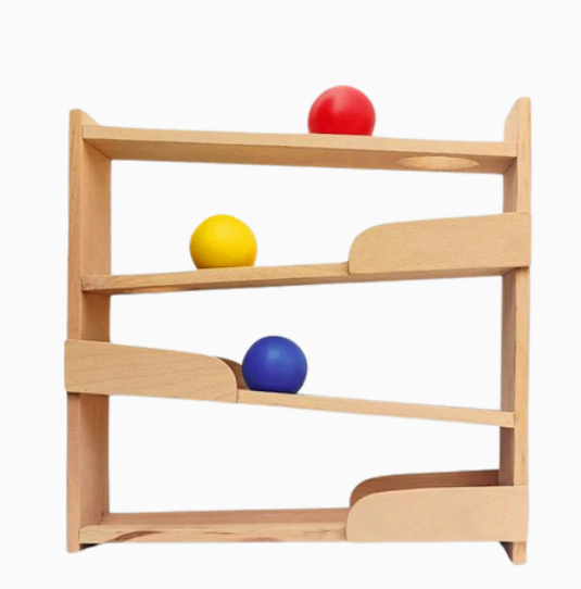 Wooden Ball Tracker – Safe, Natural & Eco-Friendly Interactive Toy