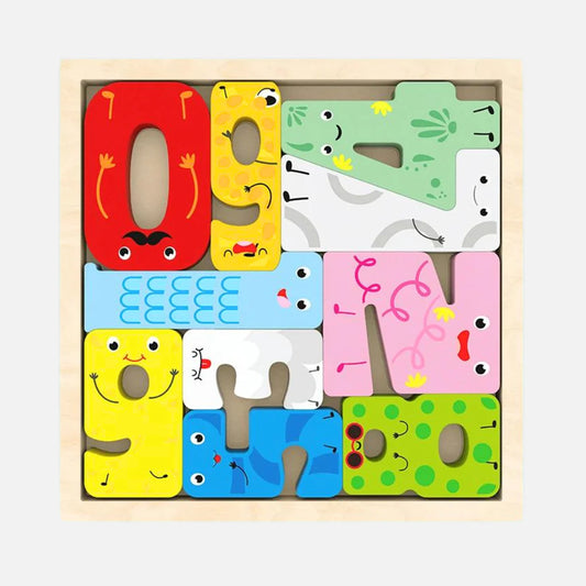 Wooden Number Puzzle Tray – Fun, Educational & Eco-Friendly Learning Toy