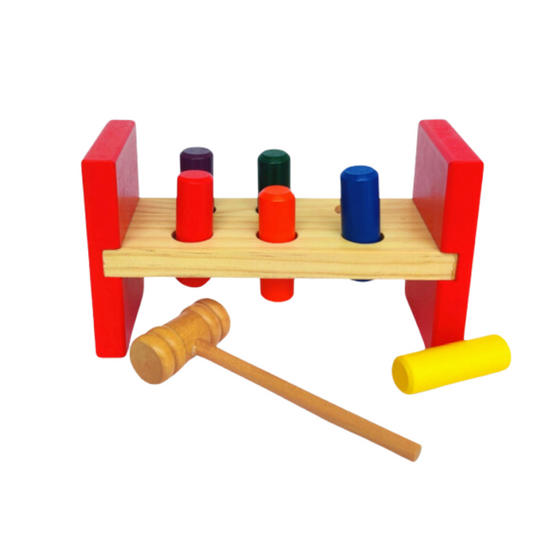 Wooden Hammer Peg Toy – Safe, Fun & Eco-Friendly Learning Toy