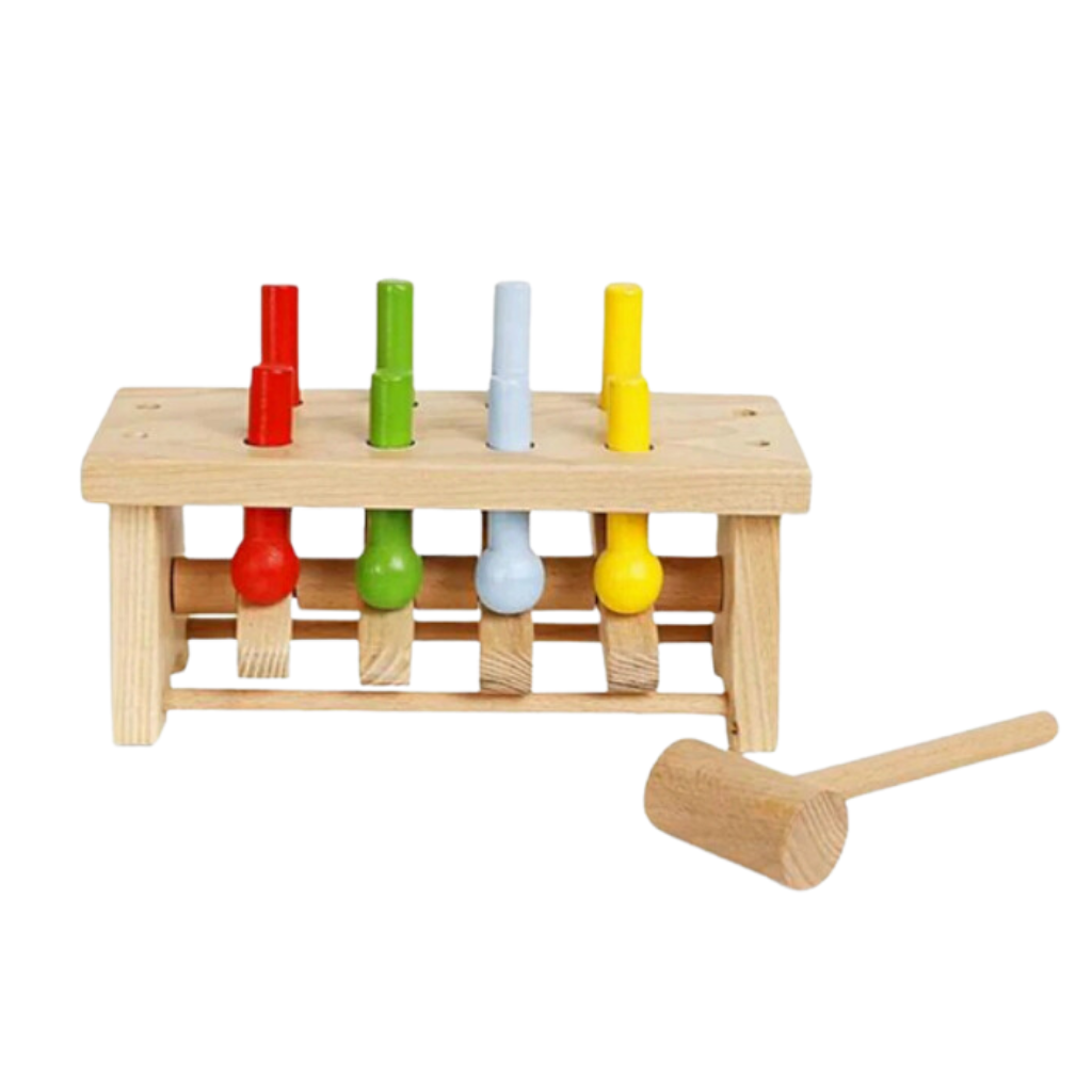 Wooden Hammer Bench – Safe, Fun & Eco-Friendly Educational Toy