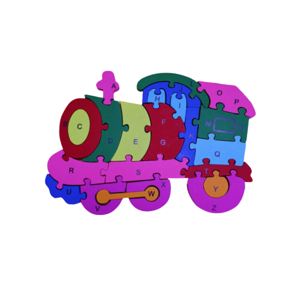 Wooden Train Puzzle – Fun, Educational & Eco-Friendly Learning Toy