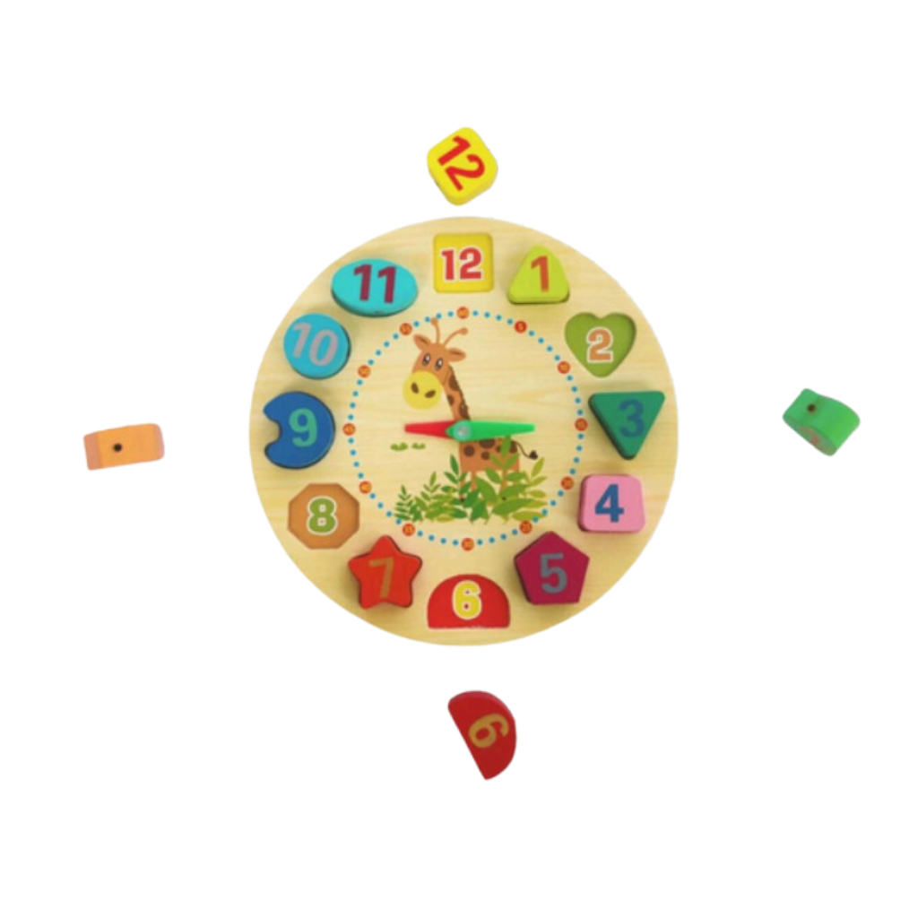 Wooden Sorting Clock – Fun, Educational & Eco-Friendly Learning Toy